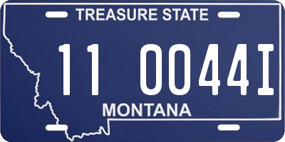 MT license plate 110044I