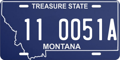 MT license plate 110051A