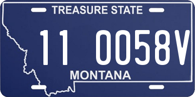 MT license plate 110058V