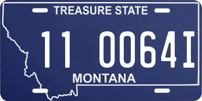 MT license plate 110064I