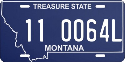 MT license plate 110064L