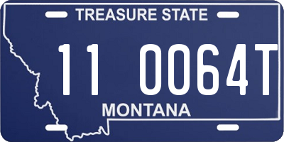 MT license plate 110064T