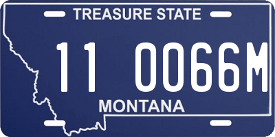 MT license plate 110066M