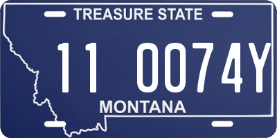 MT license plate 110074Y