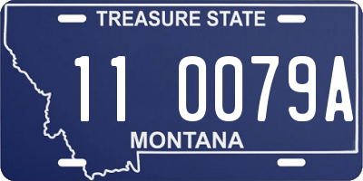 MT license plate 110079A