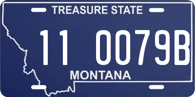 MT license plate 110079B