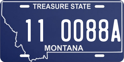 MT license plate 110088A