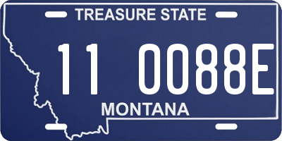 MT license plate 110088E