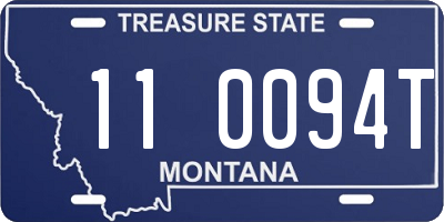 MT license plate 110094T