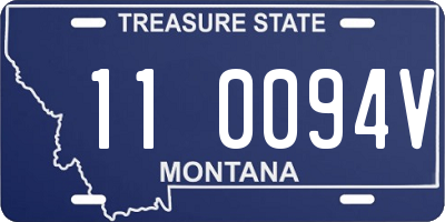 MT license plate 110094V