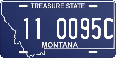 MT license plate 110095C