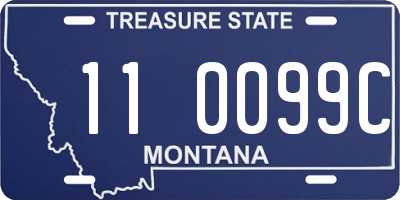 MT license plate 110099C