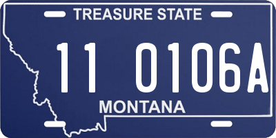 MT license plate 110106A