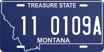 MT license plate 110109A