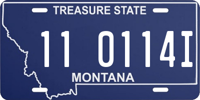 MT license plate 110114I