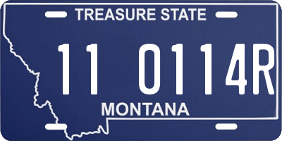 MT license plate 110114R