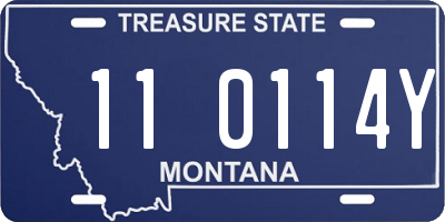 MT license plate 110114Y