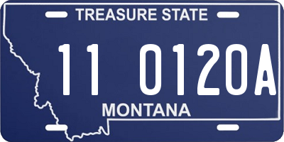 MT license plate 110120A