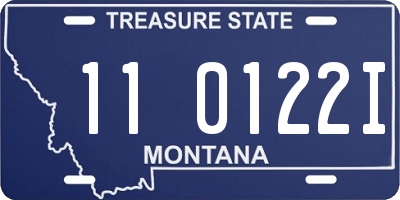MT license plate 110122I