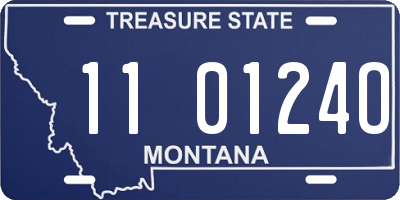 MT license plate 110124O