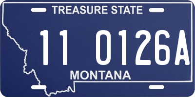 MT license plate 110126A