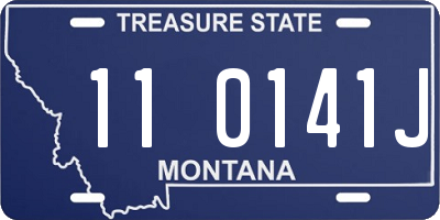 MT license plate 110141J