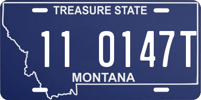MT license plate 110147T