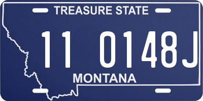 MT license plate 110148J