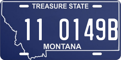 MT license plate 110149B
