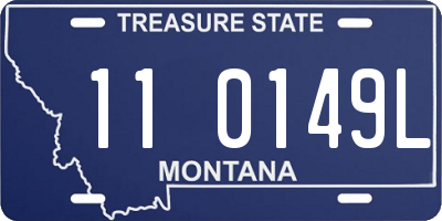 MT license plate 110149L