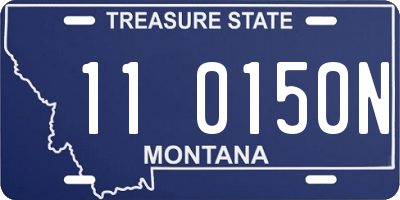 MT license plate 110150N