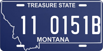 MT license plate 110151B
