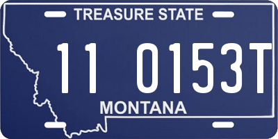 MT license plate 110153T