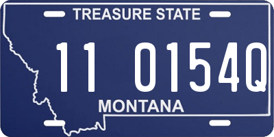MT license plate 110154Q
