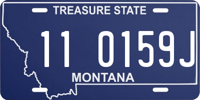 MT license plate 110159J