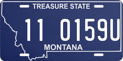 MT license plate 110159U