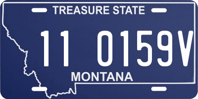 MT license plate 110159V