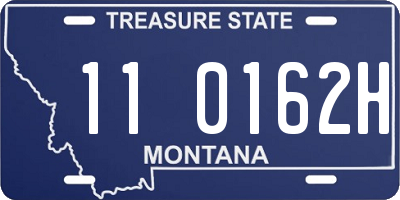 MT license plate 110162H