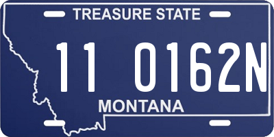 MT license plate 110162N