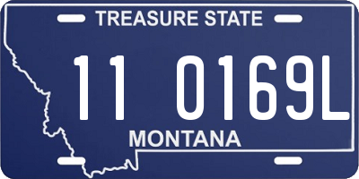 MT license plate 110169L