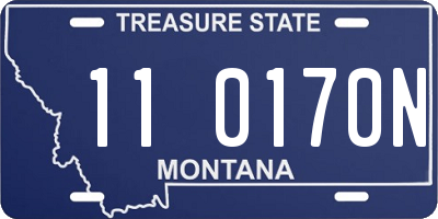 MT license plate 110170N
