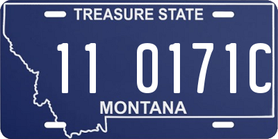 MT license plate 110171C
