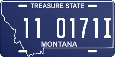 MT license plate 110171I