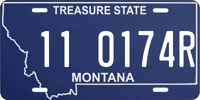 MT license plate 110174R