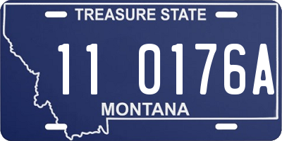 MT license plate 110176A