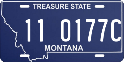 MT license plate 110177C