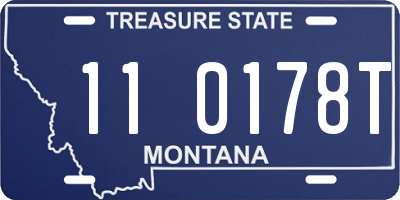 MT license plate 110178T
