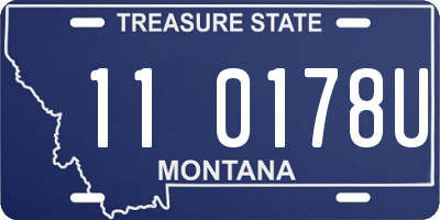 MT license plate 110178U