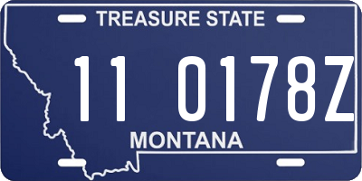 MT license plate 110178Z