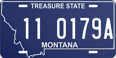 MT license plate 110179A